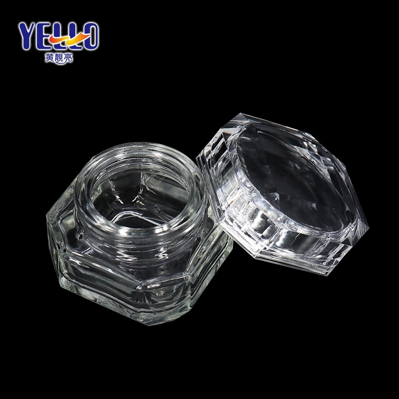 Durable Custom Cosmetic Jars , Glass Material Empty Face Cream Jars