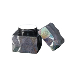 Fancy 40g 60g Square Cosmetic Jars With Private Logo PET Material