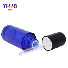 50ml Blue Plastic Serum Bottle With Dropper Anti Bacterial Round Bottom