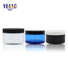 Round Shape Cosmetic Cream Jar Thick PET Plastic Material 25g 50g 80g
