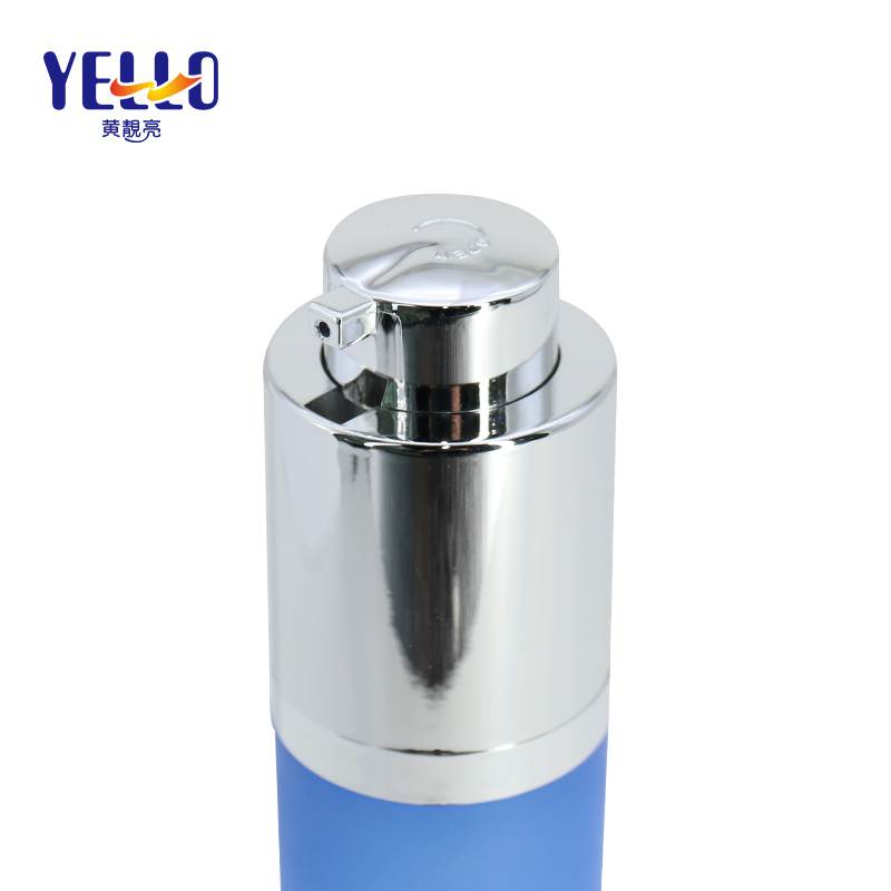 Unique Plastic Airless Bottles Cosmetic Packaging / Skincare Serum Acrylic Lotion Bottle