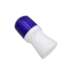 Uique Shape Plastic Roller Ball Bottles / 50ml Empty Roll On Deodorant Containers