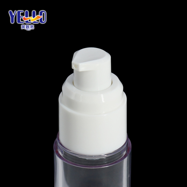 Clear Airless Cosmetic Containers 30ml Cream Travel Lotion Bottles