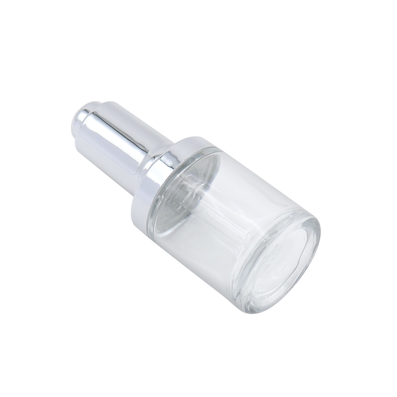 Clear Empty Serum Bottles , Glass Material Essential Oil Dropper Bottles