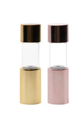 Fancy Airless Cosmetic Bottles Puff On Top Customized Logo Printing