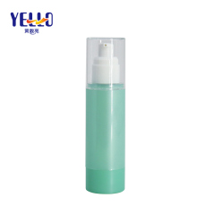 AS Plastic Cosmetic Airless Pump Bottles 80ml Green Color For Liquid Foundation