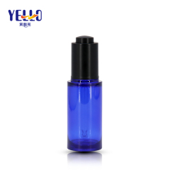 Clear Blue Cosmetic Serum Bottle With Dropper PETG Eco - Friendly Material