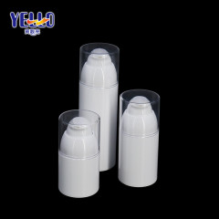 Empty Airless Cosmetic Bottles Transparent Cap For Skin Care Cream 30Ml