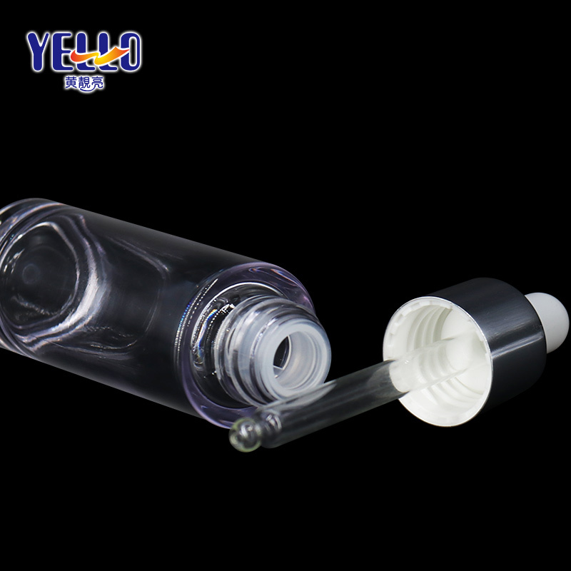 Luxury Cosmetic Dropper Bottles Clear Essential Oil Packaging For Skincare