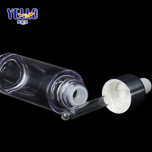 Luxury Cosmetic Dropper Bottles Clear Essential Oil Packaging For Skincare