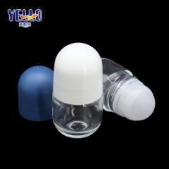 Empty Round 50ml Glass Roll On Deodorant Bottles With Private Logo