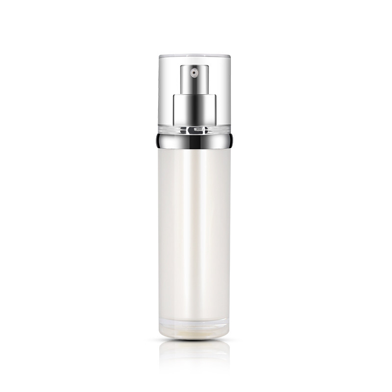 Empty Acrylic Lotion Bottle With Silver Plating Pump 30ml 40ml 50ml