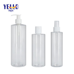 PET Empty Shampoo Bottles / Hand Sanitizer 500ml Clear Plastic Spray Bottles