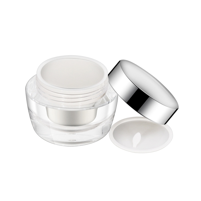 Empty Acrylic Face Cream Jar 20g 30g 50g For Skincare Packaging