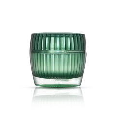 Empty Acrylic Cream Jar 15g 30g 50g For Cosmetic Packaging Green Color