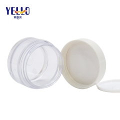 PET Plastic Cream Jar For Cosmetic Silk Printing Customize Color