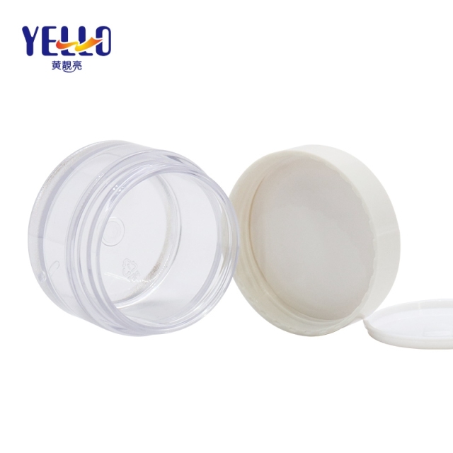 PET Plastic Cream Jar For Cosmetic Silk Printing Customize Color