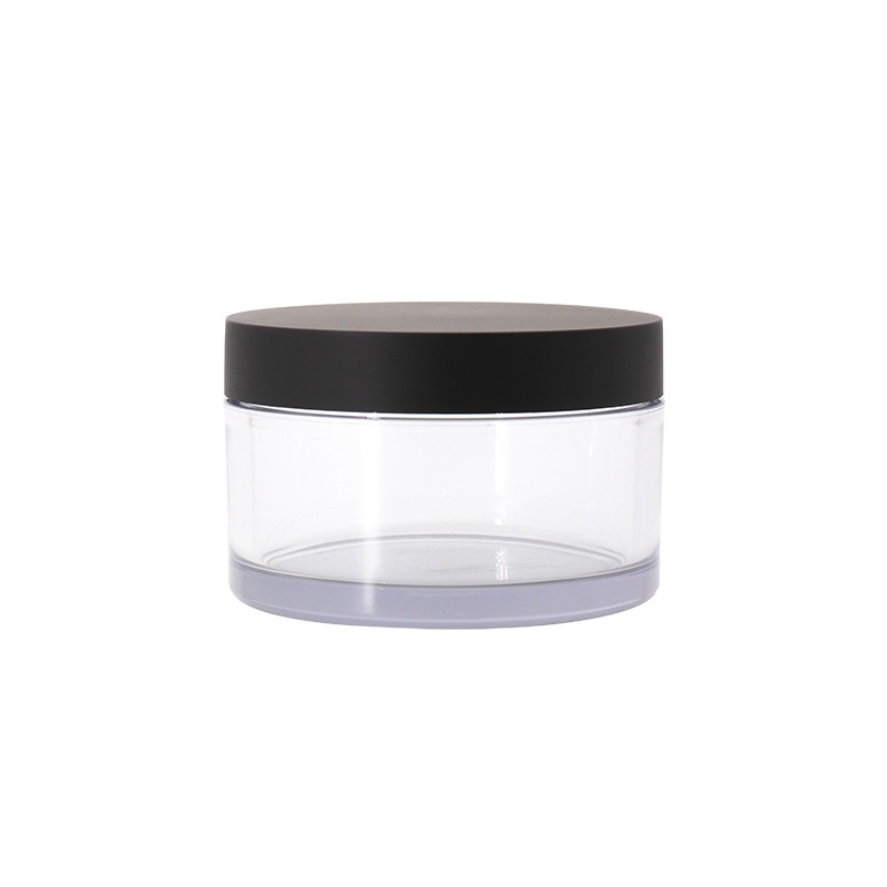 Clear Cream Jars For Cosmetic , PET Plastic 3 Oz Cosmetic Jars