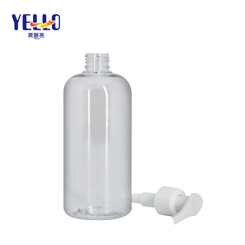 Round Shoulder Clear Plastic Empty Shampoo Bottles / Small Lotion Bottle