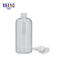 Round Shoulder Clear Plastic Empty Shampoo Bottles / Small Lotion Bottle