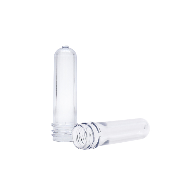 PET Plastic Cosmetic Bottle Preform 20mm Neck Size Custom Color