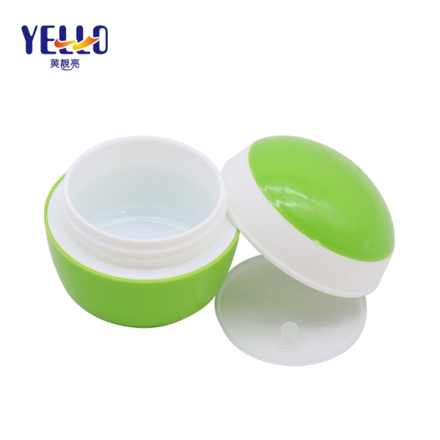 Recycled Plastic Empty Face Cream Jar 40g 60g Custom Color Logo