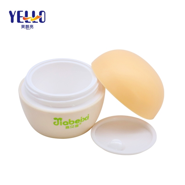Cute Cosmetic Face Cream Jar 30g 50g Custom Color And Printing PP Material