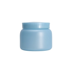 Hair Mask Plastic Cosmetic Jars , Light Blue Cosmetic Cream Container