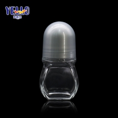 Custom Made Plastic Cosmetic Container , Empty Clear Roller Ball Jar Hot Stamping