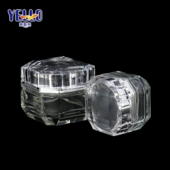 Clear Glass Cream Jars , Beautiful Glass Jars Hot Stamping Printing