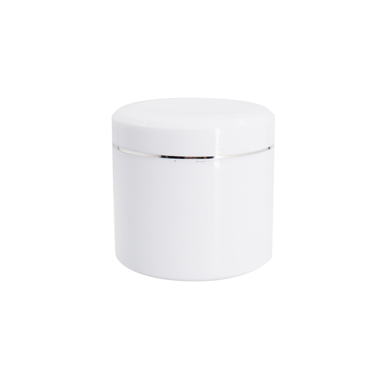 White Empty Plastic Cosmetic Container , Face Mask Jar PP Material