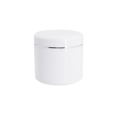White Empty Plastic Cosmetic Container , Face Mask Jar PP Material