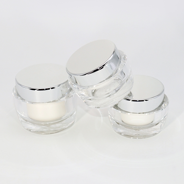 Empty Acrylic Face Cream Jar 20g 30g 50g For Skincare Packaging
