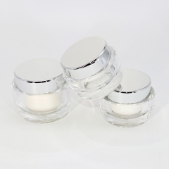 Empty Acrylic Face Cream Jar 20g 30g 50g For Skincare Packaging