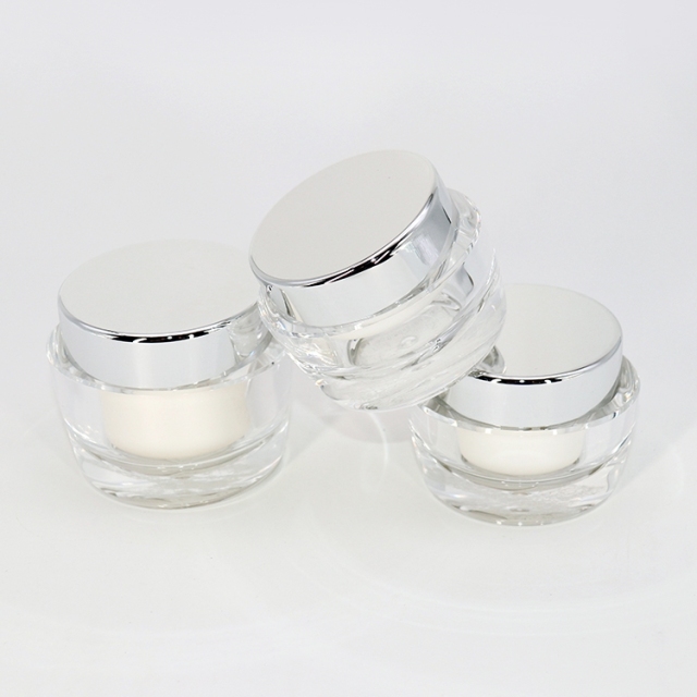 Empty Acrylic Face Cream Jar 20g 30g 50g For Skincare Packaging