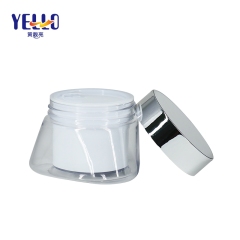 Unique Shape 50g Plastic Face Cream Jar For Cosmetic Packaging