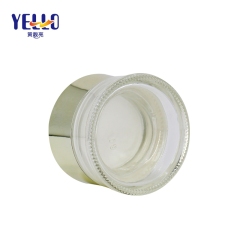 Luxury Clear / Opaque Cosmetic Cream Jar Anti Bacterial Glass Material