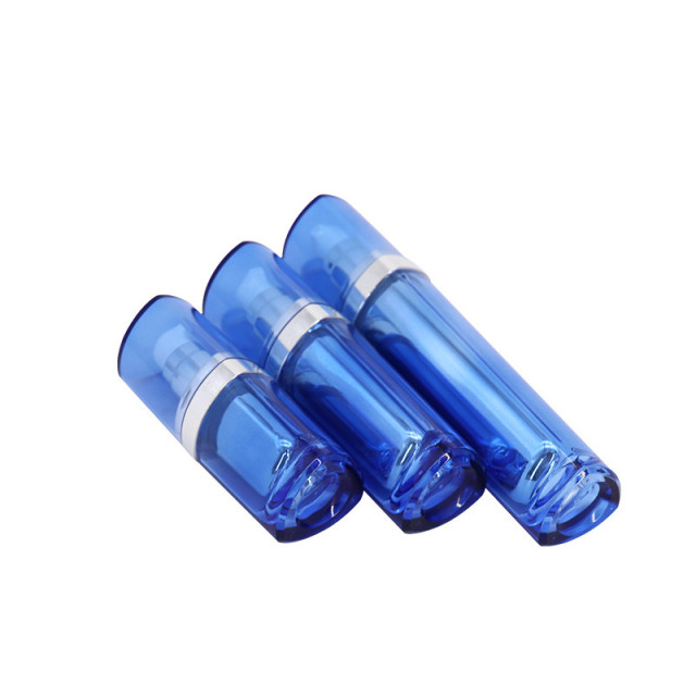 Triangle Cosmetic Acrylic Bottle 30ml 50ml 100ml With Silver Pump