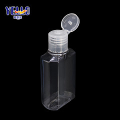 60ml Clear Plastic Hand Sanitizer Gel Bottle With Flip Top Cap Tasteless