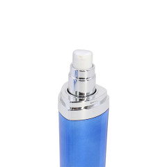 Triangle Cosmetic Acrylic Bottle 30ml 50ml 100ml With Silver Pump