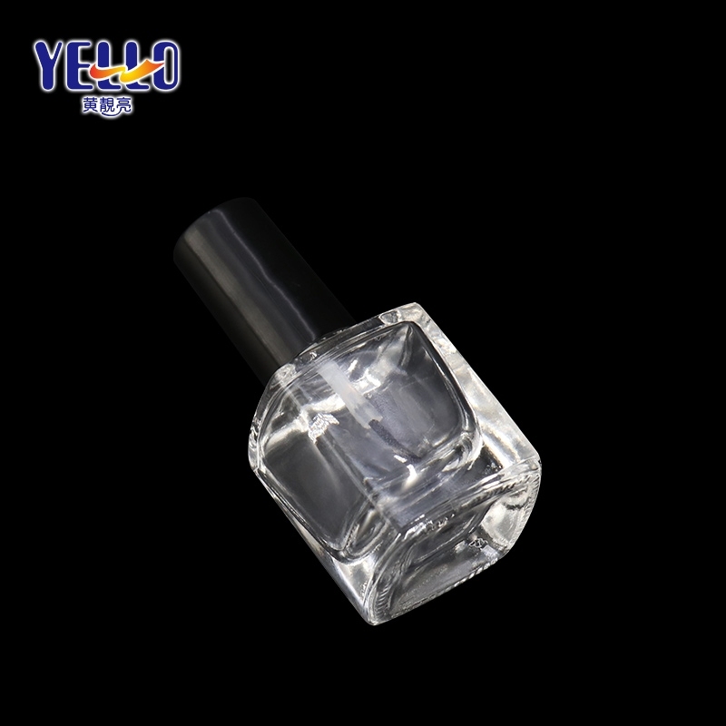 Small 5ml Cosmetic Glass Nail Polish Bottle , Custom Color Nail Polish Container