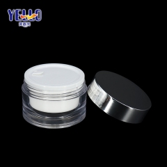Double Wall Plastic Face Cream Jar 30g 50g For Skincare Packaging