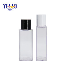 Clear Square Empty Shampoo And Conditioner Bottles With Screw Cap 150ml 200ml