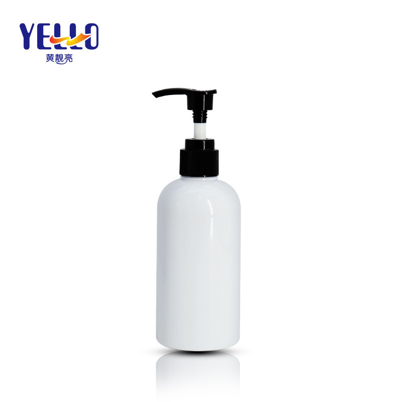 Boston Round Empty Shampoo Bottles With Pump , PET Liquid Body Wash Bottles