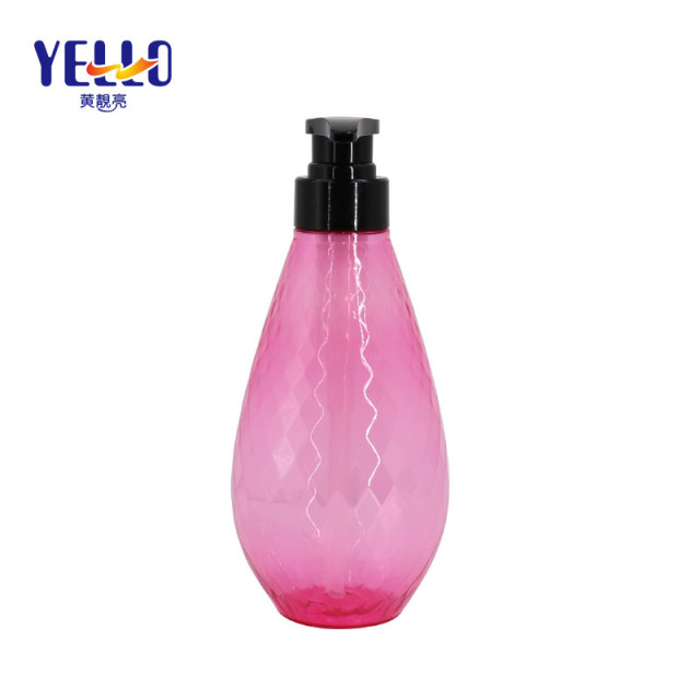 Pink Color Empty Shampoo Containers / Body Wash Bottles Weak Acid Resistant