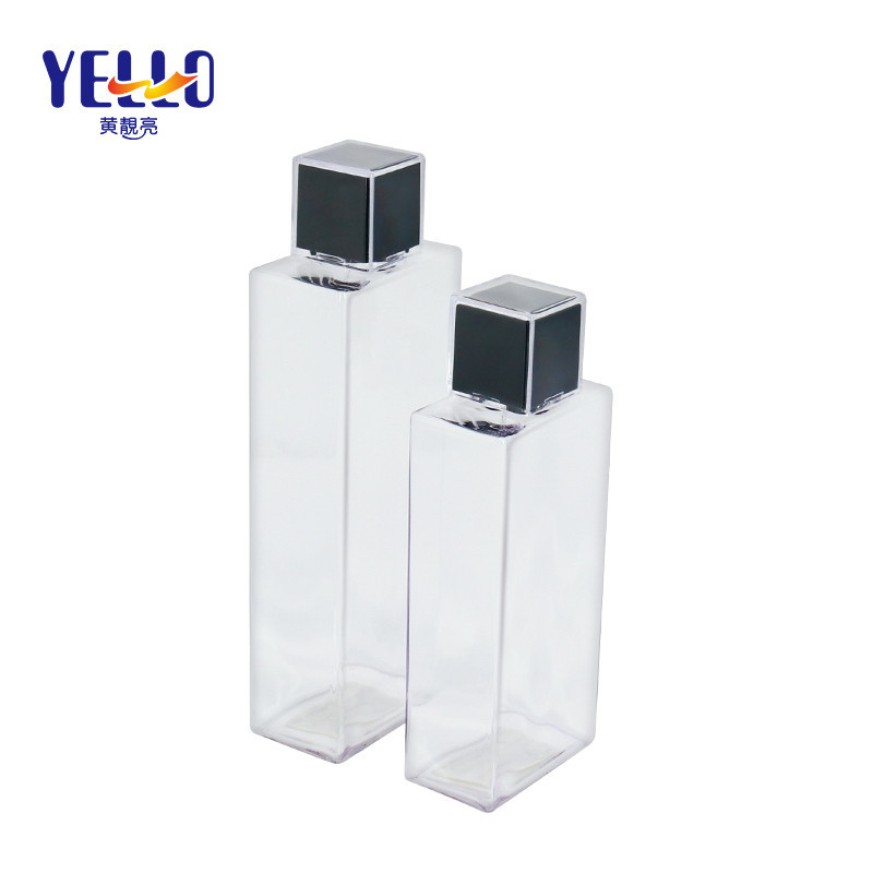 White Square Empty Shampoo Containers With Screw Cap Hot Stamping