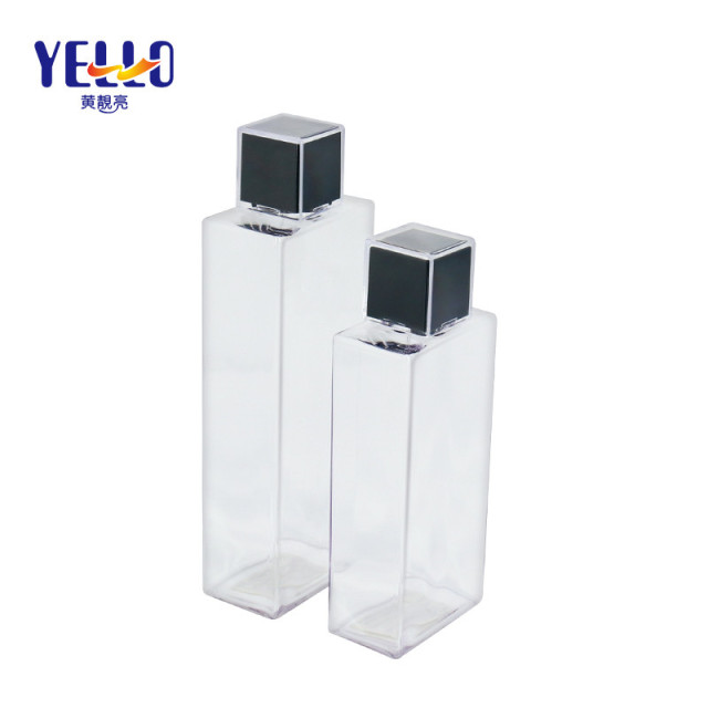 White Square Empty Shampoo Containers With Screw Cap Hot Stamping