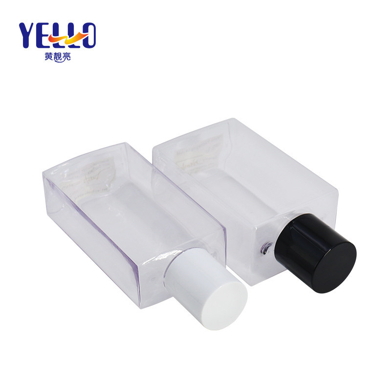 Clear Square Empty Shampoo And Conditioner Bottles With Screw Cap 150ml 200ml