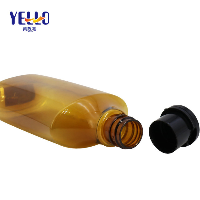 Squeeze Type Empty Plastic Shampoo Bottles 400ml With Flip Top Lid