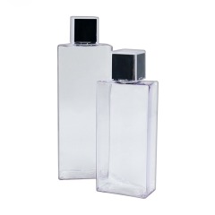 White Square Empty Shampoo Containers With Screw Cap Hot Stamping